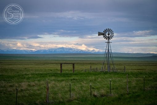 a windmill in a field